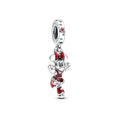 Offerta a tempo: PANDORA Moments Disney Minnie Mouse 793530C01 - Ciondolo in argento Sterling, compatibile con braccialetti Moments, Rot, Argento sterling, Cristallo artificiale. - 55% da 58.90 € a 26.50 €