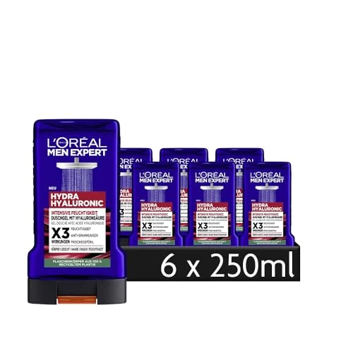 Offerta a tempo: L'Oréal Mex Expert Hydra Hyaluronic Shower Gel 6 x 250 ml - 0.00% da 12.24 € a 12.24 €