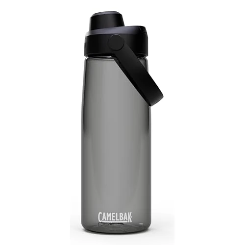 Camelbak THRIVE CHUG 740 ml – bike bottle – leak-proof – soft drinking spout – ideal for on the go – keeps hydrated even in heat – Charcoal, size: OS