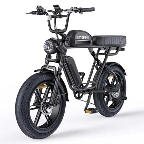 Offerta a tempo: ENGWE M1 Bici Elettrica Uomo, 190KM/170KM,Autonomia Sistema con 20"×4.0 Fat Tire,48V 15.6AH/28.6AH E-bike Off-roade Cambio 7 Velocità e Sospensione Completa (Nero, Ampere/ore, 28.6) - 0.00% da 1299.00 € a 1299.00 €