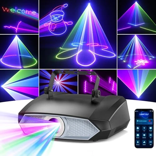 Tijdelijke aanbieding: DMX512 DMX512 Party Light, 3D, dhz-discolamp met Bluetooth app, animatielamp en DMX512, geschikt voor party, club, bar, Halloween, Kerstmis van 199.48 € naar 199.48 € (0.00% korting)