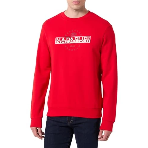Oferta limitowana: Napapijri Bander Sweatshirt Red, Czerwony, S z 249.88 zł na 249.88 zł (oszczędź 0.00%)