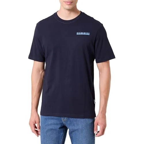 Napapijri Saley Blue Marine T-Shirt, Niebieska, S