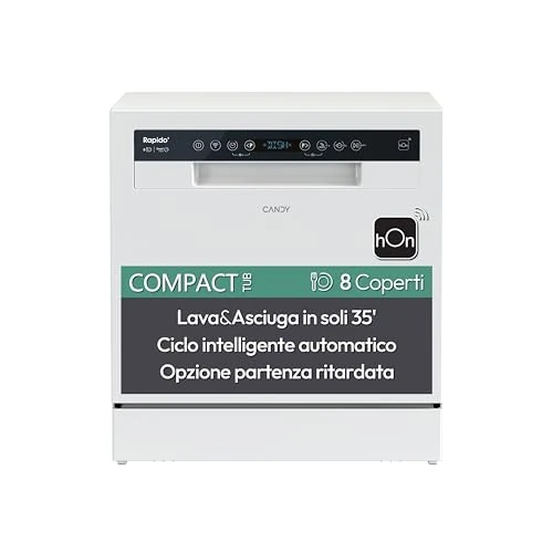 Offerta a tempo: Candy Rapidò Lavastoviglie Compatta 8 Coperti, Classe F, Bianco - 30% da 469.14 € a 329.99 €