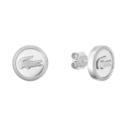 Lacoste Dames MEMENTO Collectie Oorknopjes in roestvrij staal - 2040407, Eén maat, Roestvrij staal, Geen edelsteen