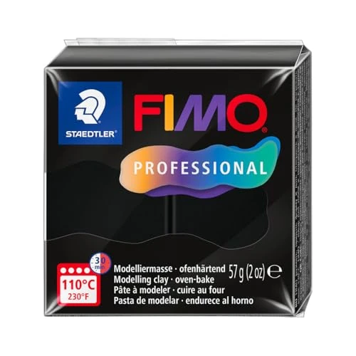 Tijdelijke aanbieding: STAEDTLER FIMO professional 8040 Klei – zwart, 57 g van 7.28 € naar 7.28 € (0.00% korting)