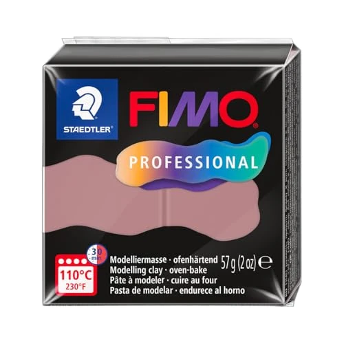 Offre limitée : STAEDTLER FIMO Professional 8040-20 Pâte à modeler durcissante au four, spécialement conçue pour les professionnels et les artistes, produit unique vieux rose de 3.50 € à 2.29 € (35% de remise)