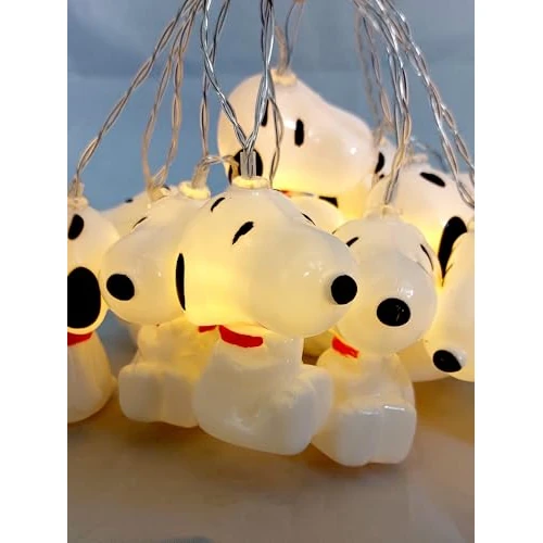 Oferta ograniczona: The Peanuts Snoopy LED fairy lights 2m z 10 diodami LED w kolorze ciepłej bieli, zasilane bateryjnie, do użytku w pomieszczeniach ze złączem USB-C z 118.36 EUR na 118.36 EUR (znizka 0%)