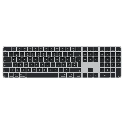 Apple Magic Keyboard with Touch ID and Numeric Keypad for Mac models with Apple silicon - Norwegian - Black Keys ​​​​​​​