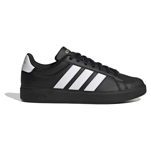 Offre limitée : adidas Homme Streettalk Shoes, Core Black/FTWR White/Matte Gold, 40 2/3 EU de 65.00 € à 41.95 € (35% de remise)