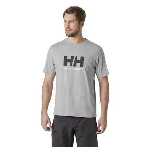Offerta a tempo: Helly Hansen Uomo T-Shirt con Logo HH 3.0, Grigio Melange, S - 46% da 35.00 € a 18.99 €