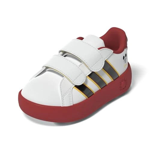 Zeitlich begrenztes Angebot: adidas Unisex Baby Disney Mickey Mouse Grand Court Shoes Infants, FTWR White/core Black/Bold Gold, 21 EU von 38.00 € auf 38.00 € (0.00% Rabatt)