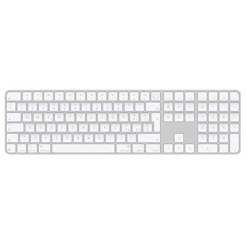 Apple Magic Keyboard met Touch ID en numeriek toetsenblok voor Mac-modellen met Apple silicon - Italiaans - Witte toetsen ​​​​​​​