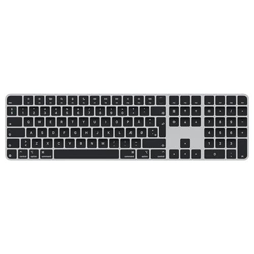 Apple Magic Keyboard with Touch ID and Numeric Keypad for Mac models with Apple silicon - Danish - Black Keys ​​​​​​​