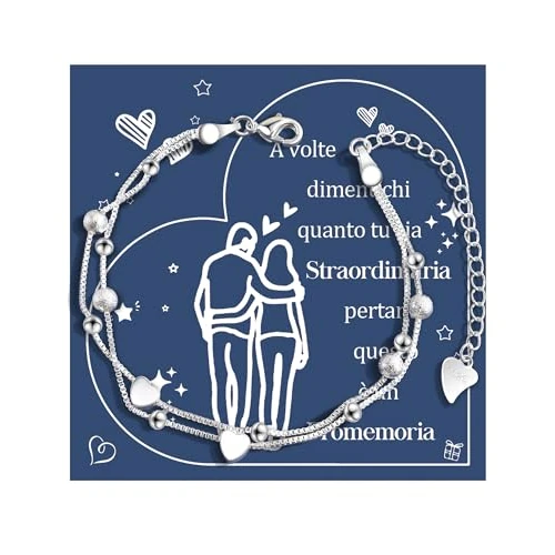 CheersLife Pulsera Mujeres Día De San Valentín Regalos Para Ella Corazón Encanto Pulsera De Las Mujeres Cumpleaños Aniversario Navidad Ideas De Regalos Para La Novia Esposa Regalos Para Ella IT
