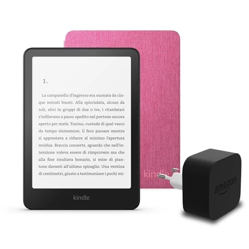 Offerta a tempo: I'ultimo Kindle Paperwhite (versione 2024) da 16 GB con pubblicità, una cover basata su Amazon Plant e un alimentatore Amazon Powerfast da 9 W. - 22% da 237.97 € a 184.97 €
