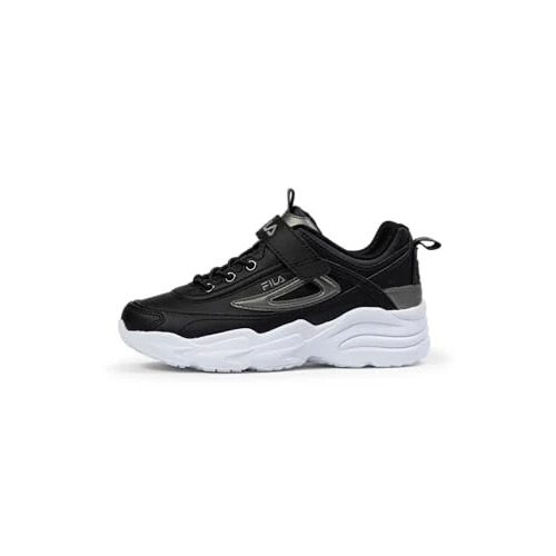 Limited-time offer: FILA Girl's Skye V Kids Sneaker, Black Gun Metal, 10.5 UK Child from 141.00 GBP to 141.00 GBP (save 0%)