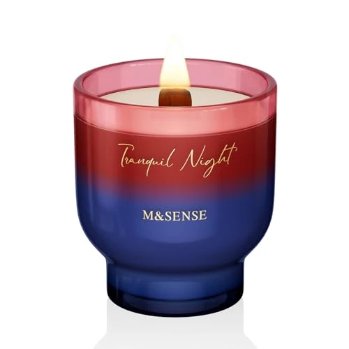 Limited-time offer: M&SENSE Scented Candle with Crackling Wick, Tranquil Night 270g, 60 Hours Long Burning Time,Perfect Christmas Gifts for Women from 17.99 GBP to 17.99 GBP (save 0%)