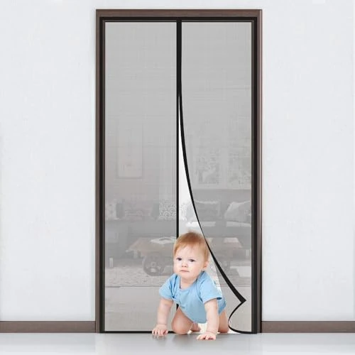 Offerta a tempo: MYCARBON Zanzariera Magnetica 160x230cm Zanzariera Porta Finestra a Calamita Resistente Traspirante Tenda Anti Mosche - 21% da 27.99 € a 21.98 €