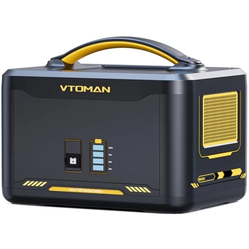 VTOMAN Jump 1500 Batería adicional 1548 Wh – LiFePO4 Batería extra para Jump 1500X central eléctrica portátil, capacidad ampliable a 2376 Wh para camping, emergencia, viaje