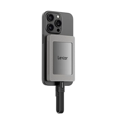 Oferta limitada: Lexar ES4 SSD Portátil con Juego Magnético de 2 TB, SSD Externo USB 3.2 Gen 2, hasta 1050 MB/s de Lectura, Compatible con iPhone 15/16, PC, Mac, Portátiles Tipo C, Tabletas, PS5, PS4 de 229.99 € a 179.98 € (ahorro 22%)
