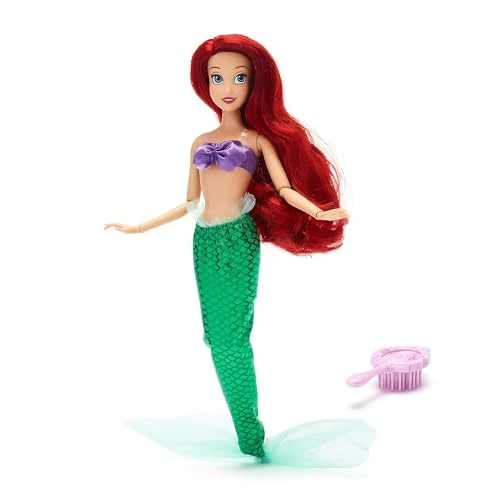 Offerta a tempo: Disney Store Official Bambola classica Ariel, La Sirenetta, 29 cm, bambola snodabile con coda da sirena e top di conchiglie; spazzola giocattolo inclusa. Prodotto adatto a bimbi dai 3 anni in su - 35% da 22.99 € a 14.99 €