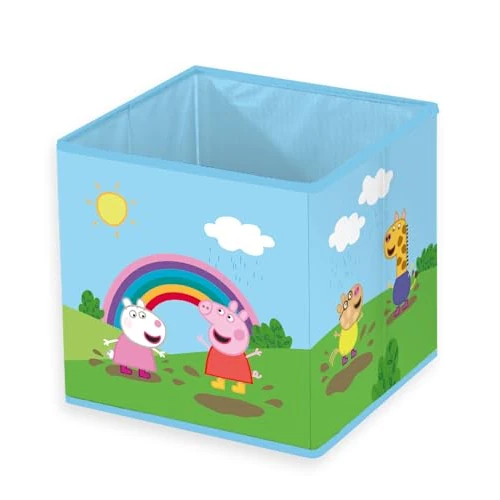 Zeitlich begrenztes Angebot: Herding Aufbewahrungsbox Peppa Pig, ca. 30 x 30 x 30 cm, Aufbewahrung im Regal oder freistehend, 100% Polypropylen, Innen 100% Papier von 9.95 € auf 9.95 € (0.00% Rabatt)
