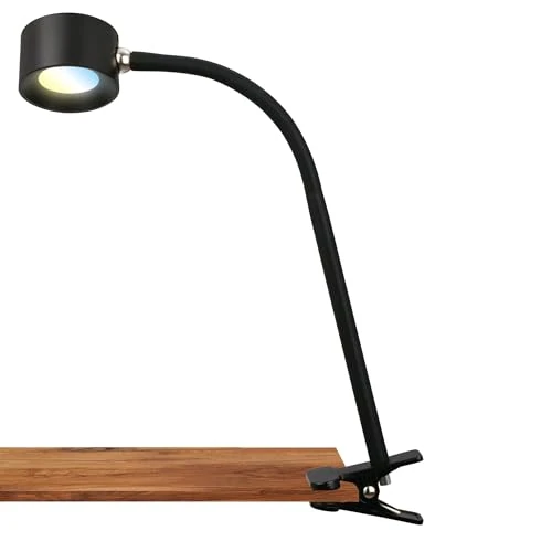 Limited-time offer: BRILONER - LED Clip On Light, Cordless Desk Lamp, Rechargeable, Detachable Head, Adjustable, Water Resistant, 360-degree Rotation, Dimmable, CCT, Reading Light, Bedside Lamps, Study, 44 cm, Black from 14.36 £ to 14.36 £ (save 0.00%)