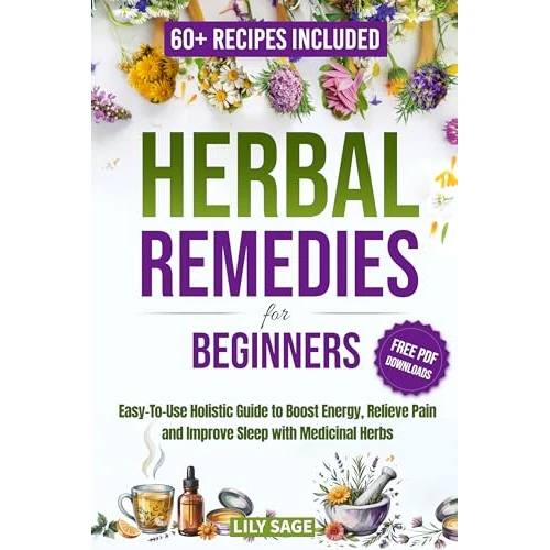 Herbal Remedies for Beginners: An Easy-to-Use Holistic Guide to Boost Energy, Relieve Pain, and Improve Sleep with Medicinal Herbs (English Edition)