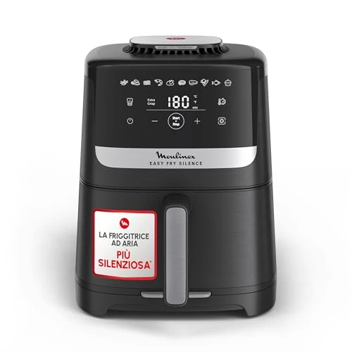 Offre limitée : Moulinex Easy Fry Silence, air fryer, 5L, 1,5kg, Technologie Silence, Système Easy Clean & Store, Noir, EZ5528F0 de 99.99 EUR à 99.99 EUR (remise 0%)