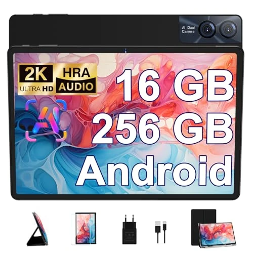 Begrenztes Angebot: GOODTEL 11 Zoll Touch Tablet Android 16 GB RAM + 256 GB ROM + TF 1 TB | 2K Display 2000 x 1200 | Octa-Core | 8600 mAh | WiFi 5G | GPS | Bluetooth 5.0 | 13 MP + 5 MP, Grau von 199.99 EUR auf 99.99 EUR (Rabatt 50%)