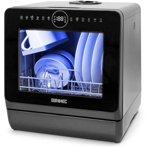 Offerta a tempo: Duronic DW5 BK Mini Lavastoviglie da Tavolo 950W, 7 Programmi - 15% da 249.99 € a 212.49 €