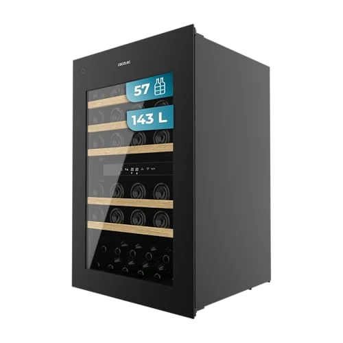 Offerta a tempo: Cecotec Cantinetta Integrabile 57 Bottiglie Bolero Grandsommelier Duo 57000 Touch Black. Finitura Nera, Raffreddamento Silenzioso (38Db) E Pannello Di Controllo Tattile Led - 0.00% da 639.00 € a 639.00 €
