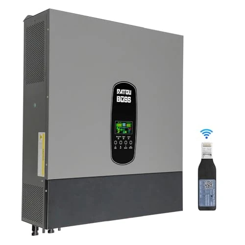 Offerta a tempo: DATOUBOSS 11KW Inverter Solare Ibrido 48v On Grid, Inverter Ibrido Connessione Alla Rete,Supporta la Connessione Parallela e il Funzionamento Senza Batteria con Regolatore di Carica Solare MPPT 150A - 0.00% da 579.99 € a 579.99 €