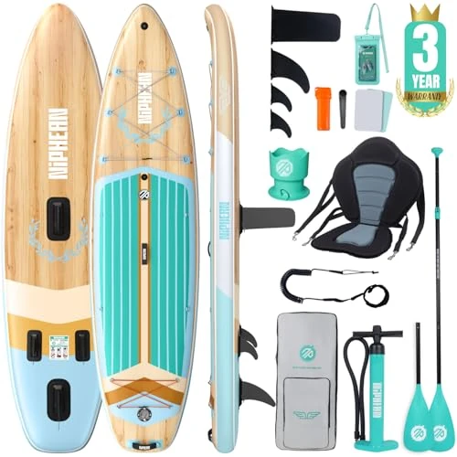 Oferta limitada: Niphean (Extra Grande) Tabla Paddle Surf Hinchable para 2+1 Personas/Familia, Paddle Surf con (Apto para Principiantes) Aleta Equilibrada, Funda Waterproof, Sup Board para Adultos, Regalo de 309.99 € a 289.99 € (ahorro 6%)
