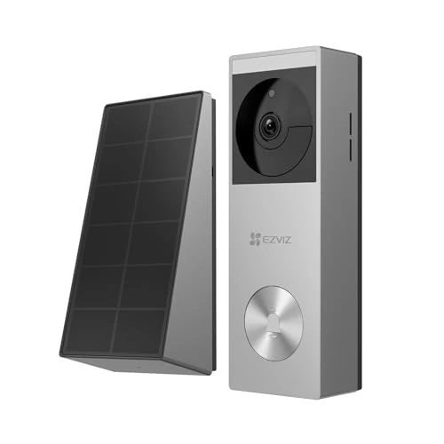 Limited-time offer: EZVIZ 2K Solar Doorbell Camera Removal-Free Charging No Monthly Fee, 8 GB Local Storage, 162° Wide View, Wireless & Wired, Colour Night Vision, AI Detection, Front Door Camera (CP3 Pro) from 69.99 £ to 69.99 £ (save 0.00%)