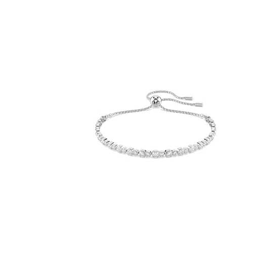 Offerta a tempo: Swarovski Matrix Bracciale Tennis, Gioiello Versatile con Zirconia Trasparenti, Pietre a Tagli Arrotondati Misti, Chiusura a Scorrimento, Placcatura in Tonalità Rodio, 24 cm, 0,2 cm - 29% da 119.00 € a 85.00 €