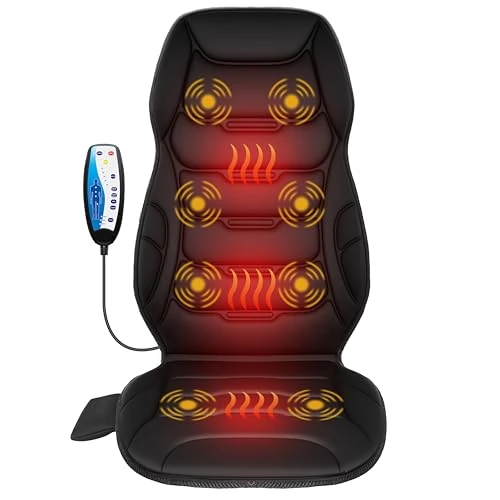 Tijdelijke aanbieding: COMFIER Massagekussen met warmte, vibrerend massagekussen met 8 massageknopen en 5 modi, rugmassageapparaat voor ontspanning thuis en op kantoor, cadeaus voor mama, papa van 79.99 € naar 79.99 € (0.00% korting)