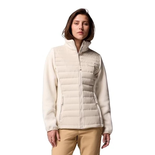 Columbia Juniper Peak Chaqueta Híbrida, Diseño Elegante, Ajuste Ceñido, Calidez TurboDown, Resistente al Agua, Dobladillo Personalizable - Mujer