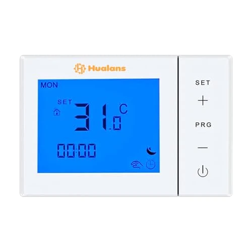 WLAN-Thermostat für Gaskessel, digitales Wand-Thermostat, LCD-Display, Hintergrundbeleuchtung, programmierbar mit Alexa etc. und Telefon APP-AC220 V 3 A (WIFI(220 V))