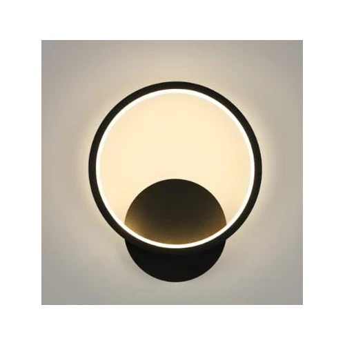 Offerta a tempo: Toolight Applique da parete Interno Moderno, 12W 1350LM Lampada da Parete Rotonda, Lampade da Muro Alluminio per Camera da Letto Bagno Corridoio Soggiorno Scale Ø20cm, Bianco Caldo 3000K - 10% da 25.98 € a 23.50 €
