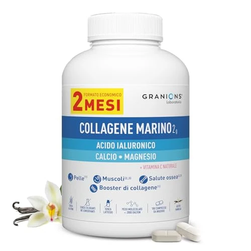 Limited-time offer: Granions Marine Collagen Pills – 2000mg Hydrolyzed Marine Collagen Peptides, Hyaluronic Acid, Vitamin C, Calcium, Magnesium – Skin, Hair, Nails, Pro Aging Hyaluronic Acid Supplements – 180 Tablets from $26.99 to $25.59 (save 5%)