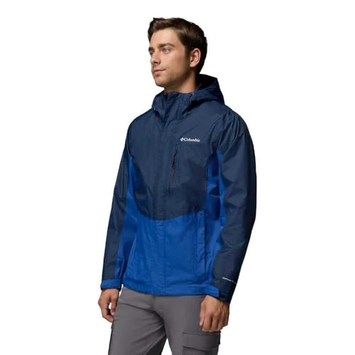 Offre limitée : Columbia Pouring Adventure 3 Veste de pluie imperméable pour homme, bleu marine, taille XL de 100.00 € à 71.82 € (28% de remise)