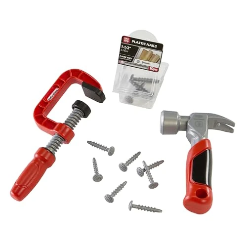 Limited-time offer: Little Tikes Creative Construction Hammer & Nail Set with 5 Accessories, Pretend Play Construction Set, for Boys and Girls Ages 3+ Years from $15.59 to $15.59 (save 0.00%)