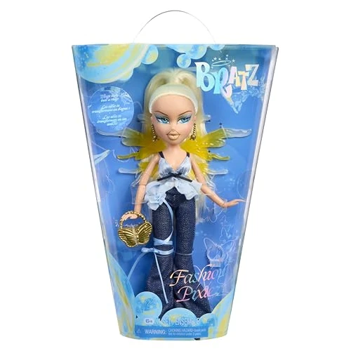 Offre limitée : Bratz Fashion Pixiez Cloe - Poupée Fantaisie à Collectionner avec de Vrais vêtements et Accessoires, Les Ailes se transforment en Bague de 32.81 EUR à 21.00 EUR (remise 35%)
