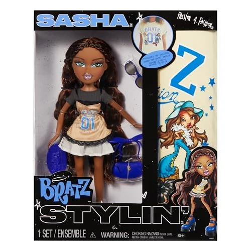 Offre limitée : Bratz Stylin' Sasha - Poupée Mannequin avec T-Shirt Personnalisable, avec Accessoires, Jouets Mignons pour Filles de 34.95 EUR à 33.90 EUR (remise 3%)