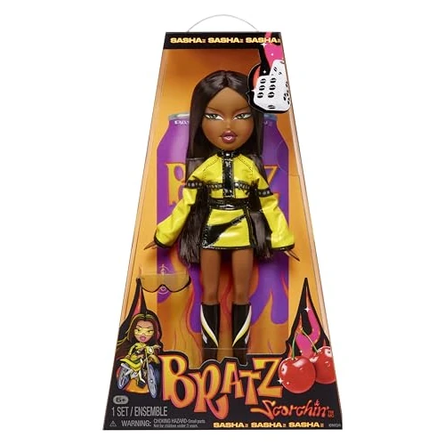 Oferta limitowana: Bratz Scorchin' Sasha – Zestaw Zawiera 1 Modną Lalkę, Stroje i Akcesoria. Lalka Inspirowana Stylem Motocyklowym – Zabawka dla Dziewczynek z 96.69 zł na 96.69 zł (oszczędź 0.00%)