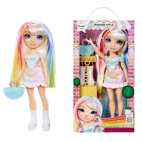 Oferta limitada: RAINBOW HIGH My Fashion Style Doll - Amaya - Muñeca de Moda de 28 cm de Color Arco Iris con Conjunto Llamativo y Bolso Elegante, Juego, Posable, Coleccionable, para Niños de 4 a 12 Años o Más de 19.99 € a 13.99 € (ahorro 30%)