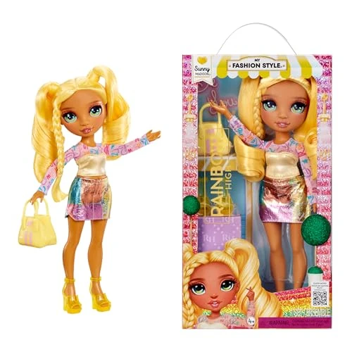 Oferta limitada: RAINBOW HIGH My Fashion Style Doll - Sunny - Muñeca de Moda de 28 cm de Color Arco Iris con Conjunto Llamativo y Bolso Elegante, Juego, Posable, Coleccionable, para Niños de 4 a 12 Años o Más de 18.23 € a 12.50 € (ahorro 31%)