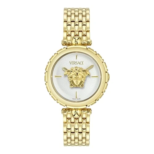 Versace Orologio Analogico al Quarzo Svizzero Donna con Cinturino in Acciaio Inossidabile VE9D00524